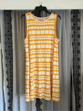 LOFT Yellow Flowers Summer Dress
